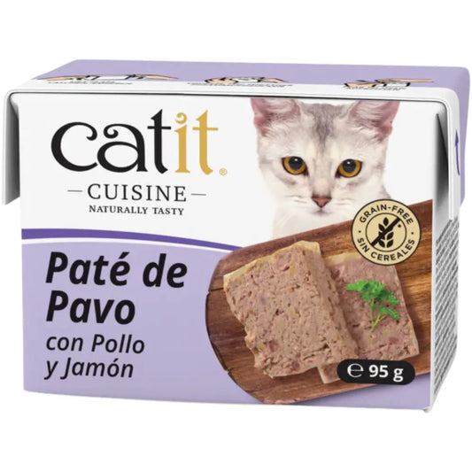 Catit Cuisine Paté de Pavo con Pollo y Jamón 95 g al mejor precio -Todoanimal.es