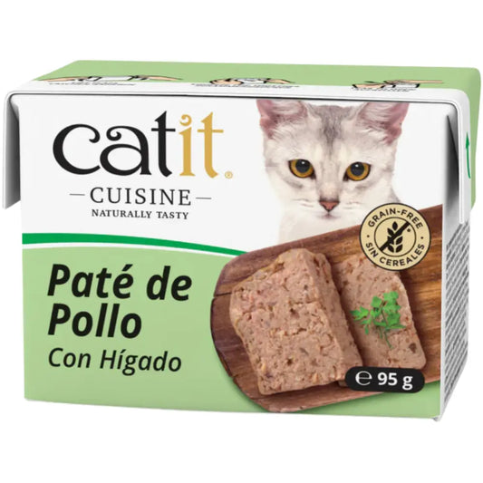 Catit Cuisine Paté de Pollo con Hígado 95 g al mejor precio -Todoanimal.es
