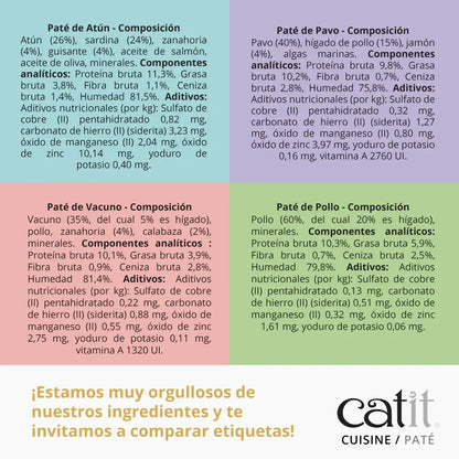 Catit Cuisine Paté de Pollo con Hígado 95 g al mejor precio -Todoanimal.es
