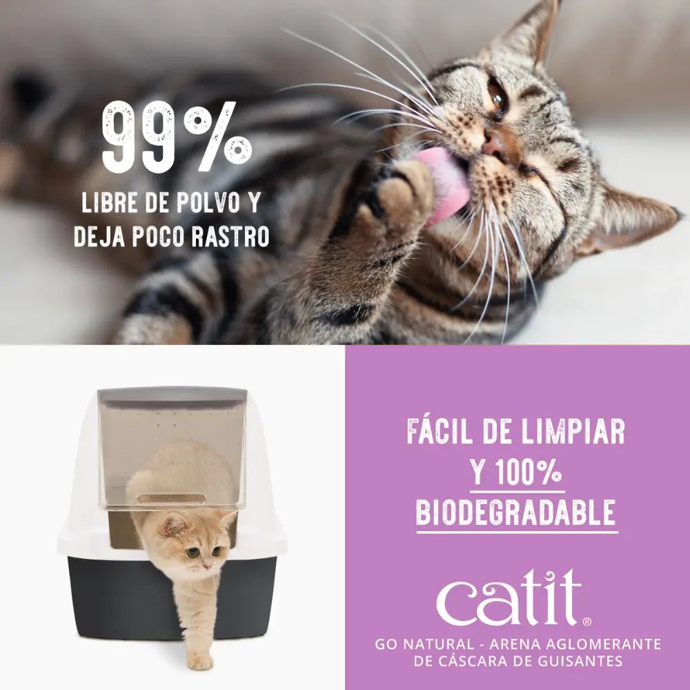 Catit Go Arena Natural Guisante Lavanda 14L 5,6K al mejor precio -Todoanimal.es