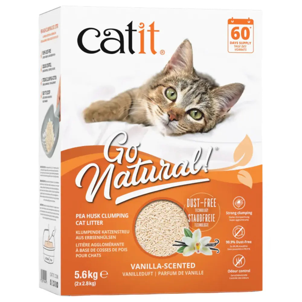 Catit Go Arena Natural Guisante Vainilla 14L 5,6K al mejor precio -Todoanimal.es