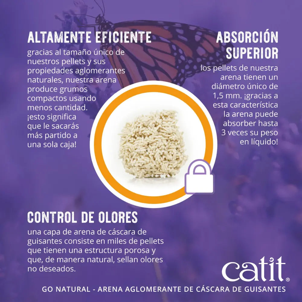 Catit Go Arena Natural Guisante y Vainilla 14L 5,6K Higiénica Aglomerante para Gatos al mejor precio -Todoanimal.es