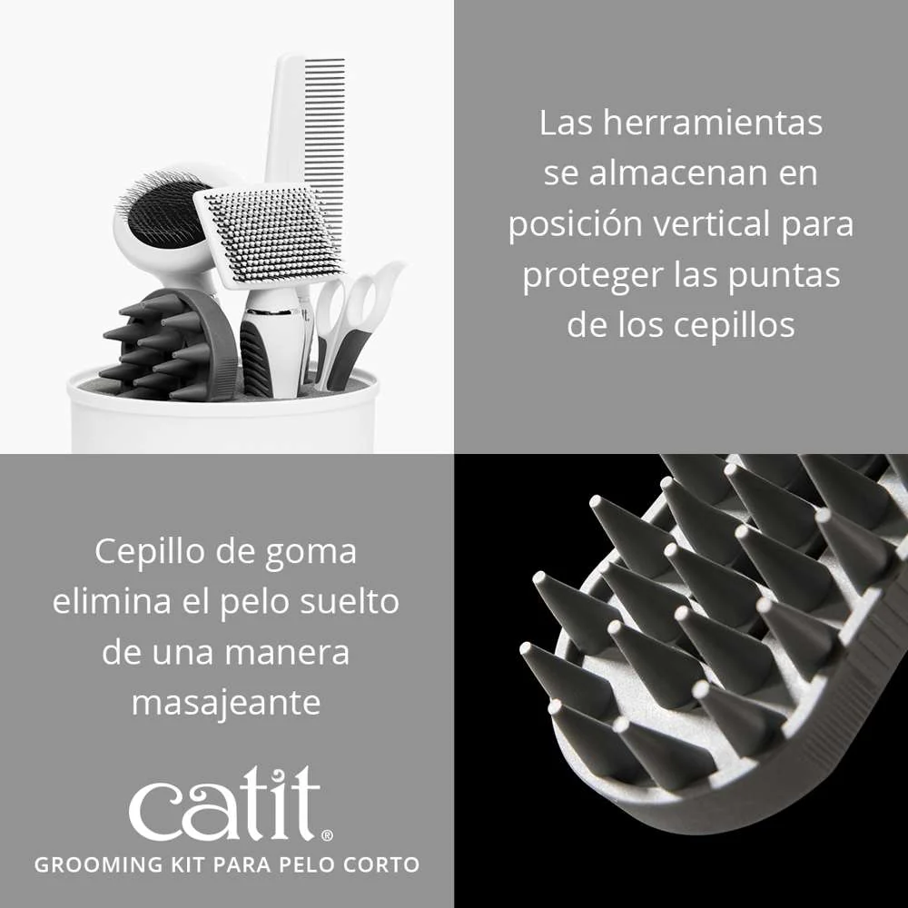 Catit Kit Grooming Pelo Corto al mejor precio -Todoanimal.es