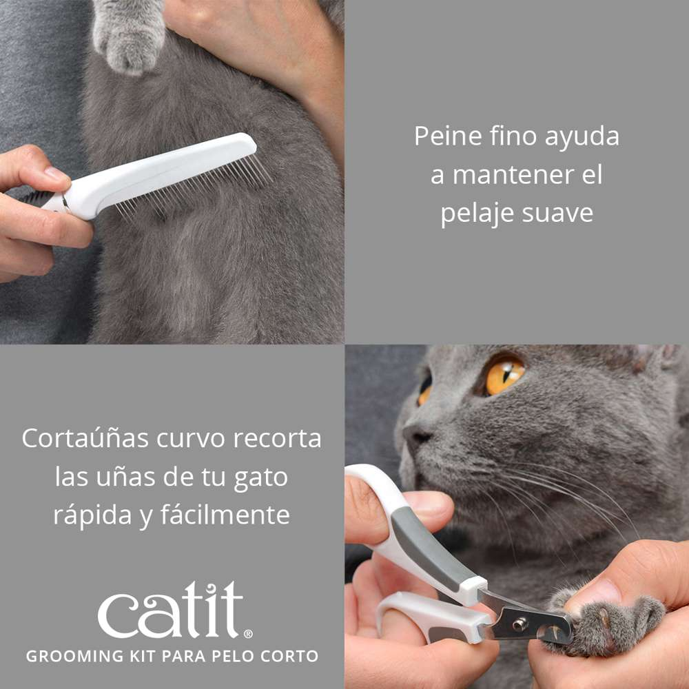 Catit Kit Grooming Pelo Corto al mejor precio -Todoanimal.es