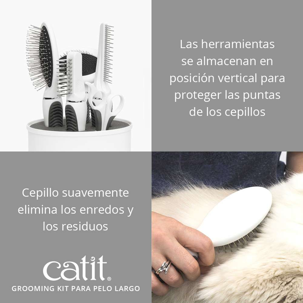 Catit Kit Grooming Pelo Largo al mejor precio -Todoanimal.es