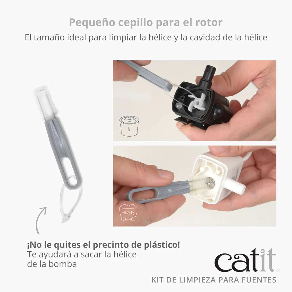 Catit Kit Limpieza Bebederos Fuentes al mejor precio -Todoanimal.es