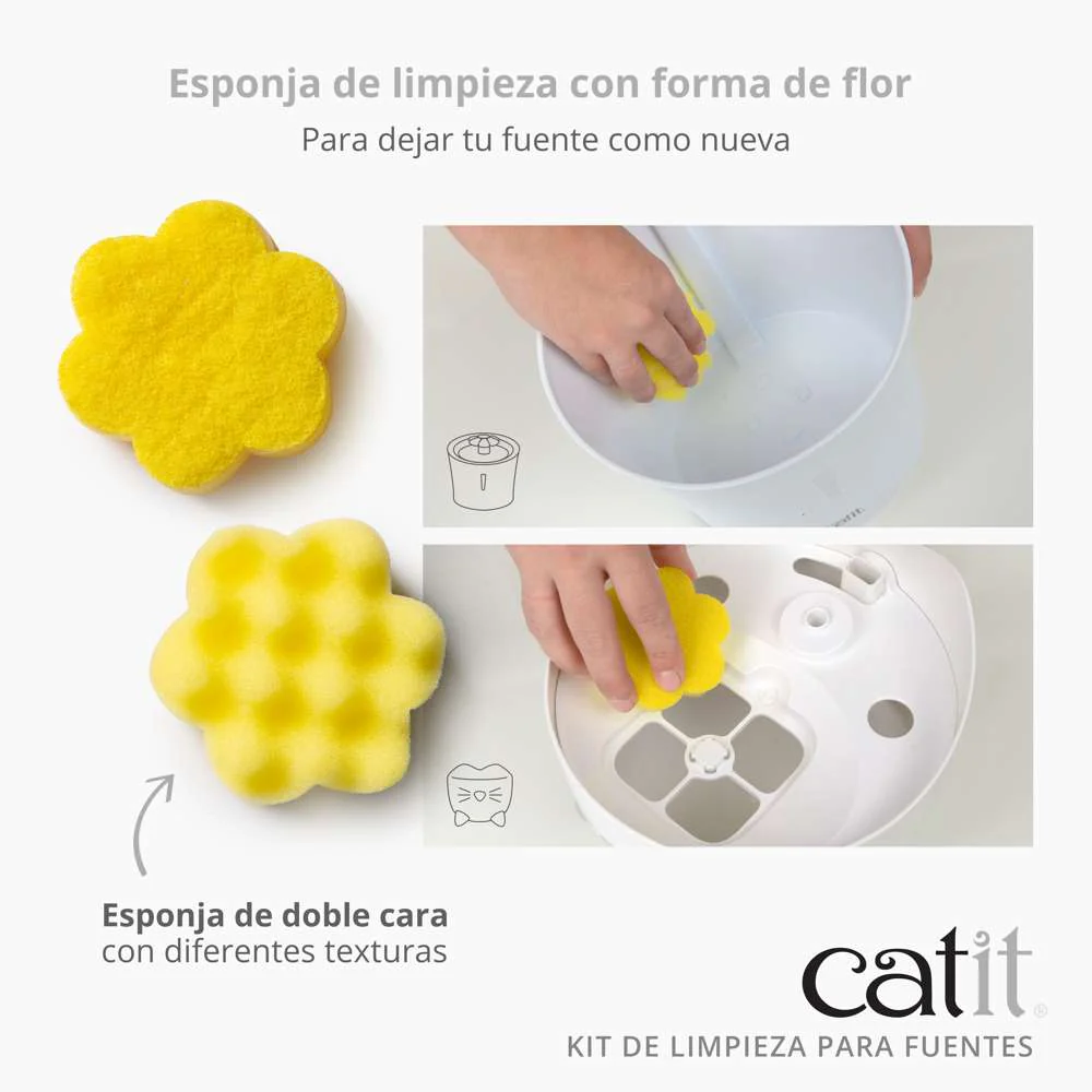 Catit Kit Limpieza Bebederos Fuentes al mejor precio -Todoanimal.es