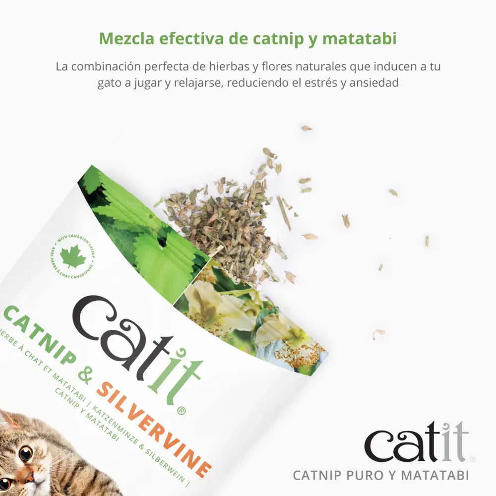 Catit Mezcla de Catnip y Matatabi Secos 28 g al mejor precio -Todoanimal.es