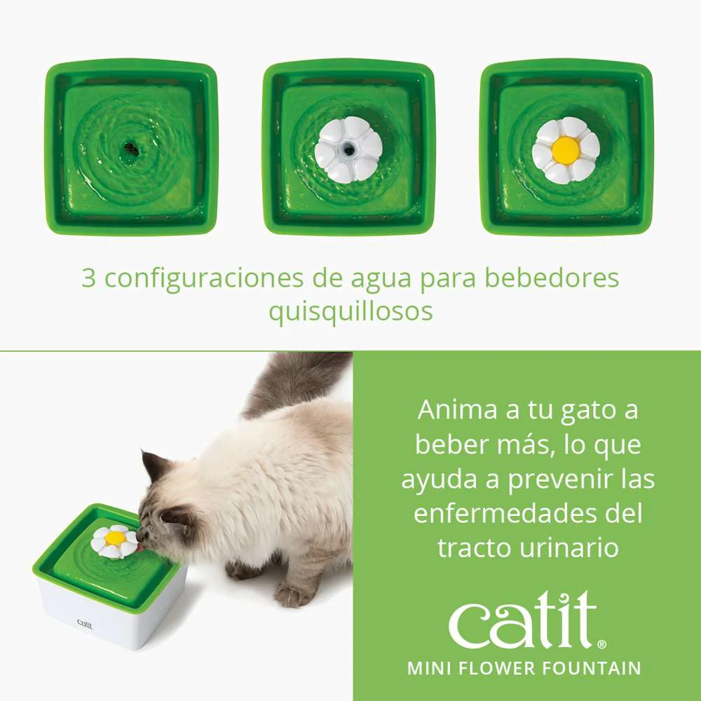 Catit Mini Bebedero Flor 1,5 Lts al mejor precio -Todoanimal.es