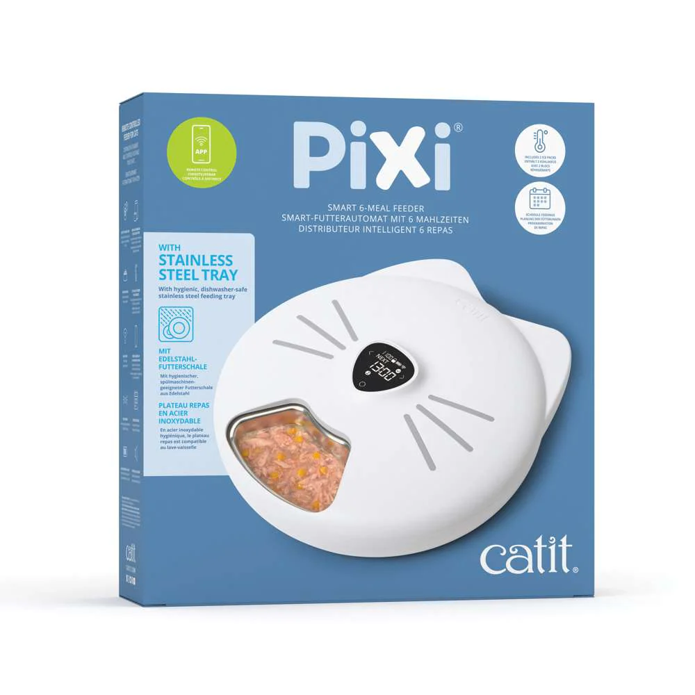 Catit Pixi Comedero Inteligente Para Gatos 6 Raciones al mejor precio -Todoanimal.es