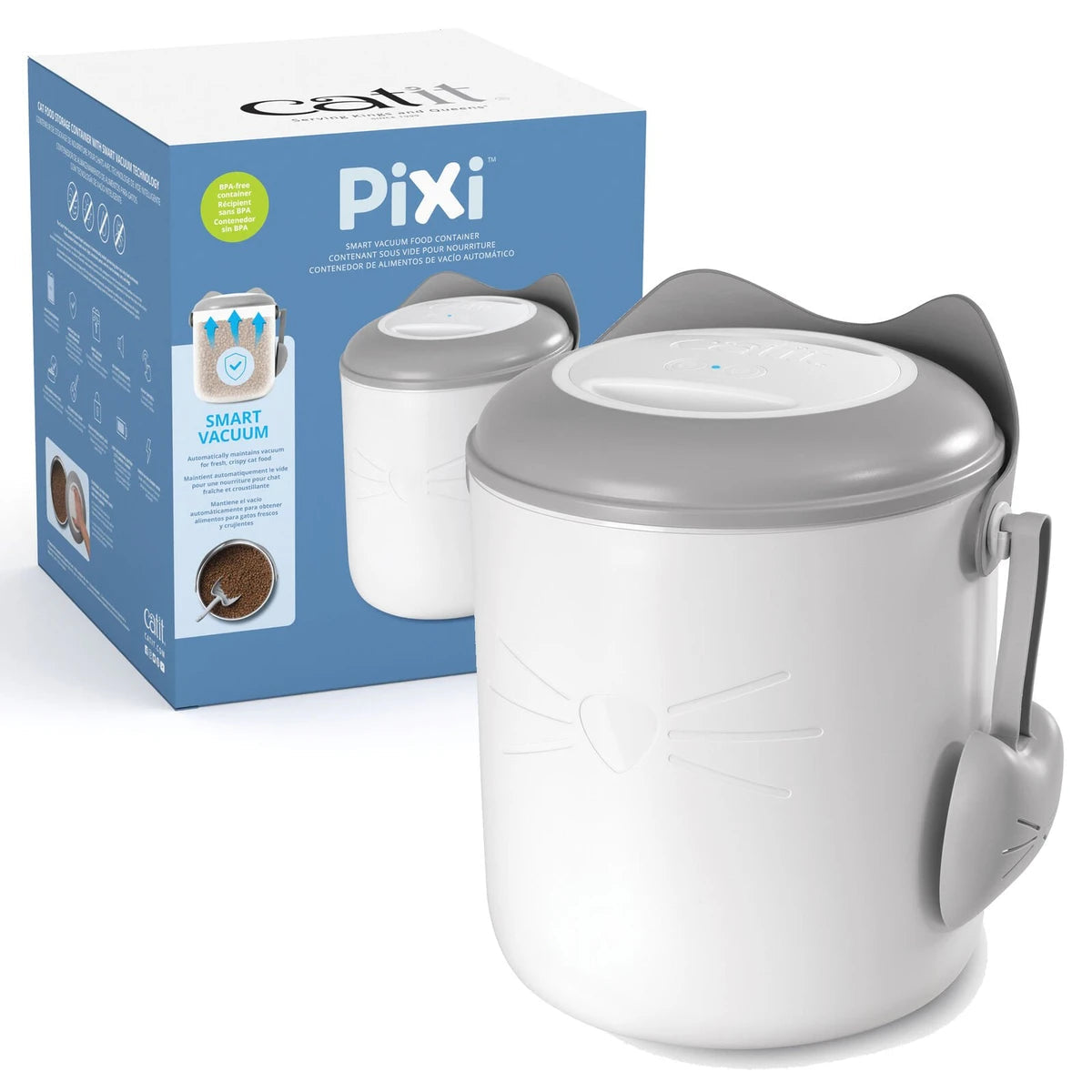 Catit Pixi Contenedor de Comida Al Vacío para Gatos al mejor precio -Todoanimal.es