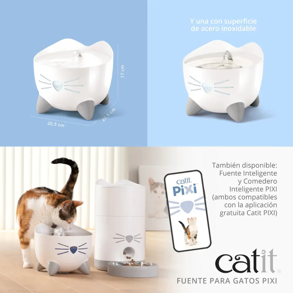 Catit Pixi Fuente Azul, 2,5L al mejor precio -Todoanimal.es