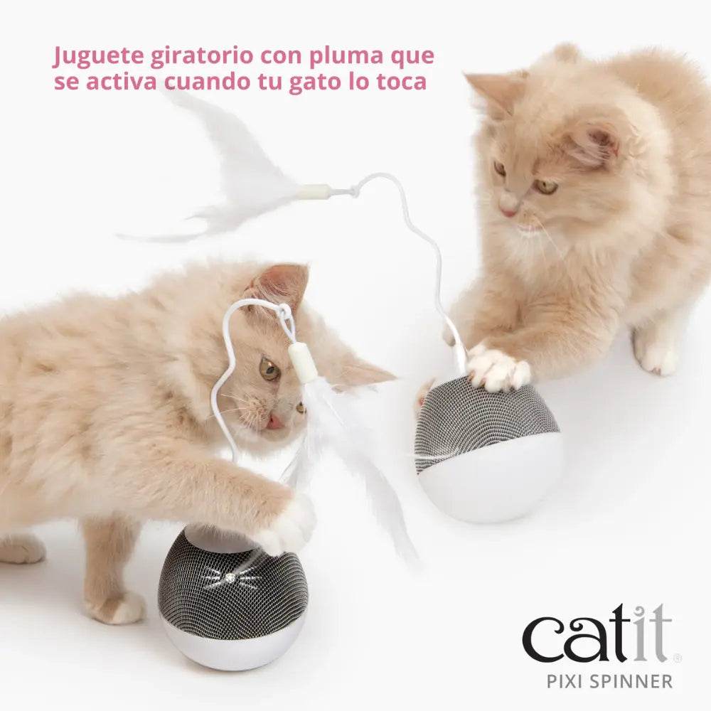 Catit Pixi Juguete Electronico Para Gato Spinner Gris al mejor precio -Todoanimal.es