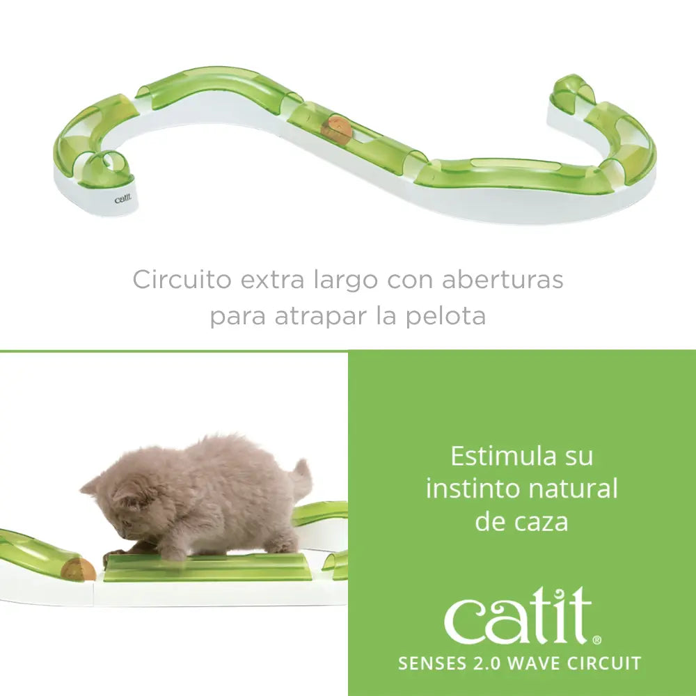Catit Senses 2.0 Juguete Gato Circuito Wave Mediano al mejor precio -Todoanimal.es