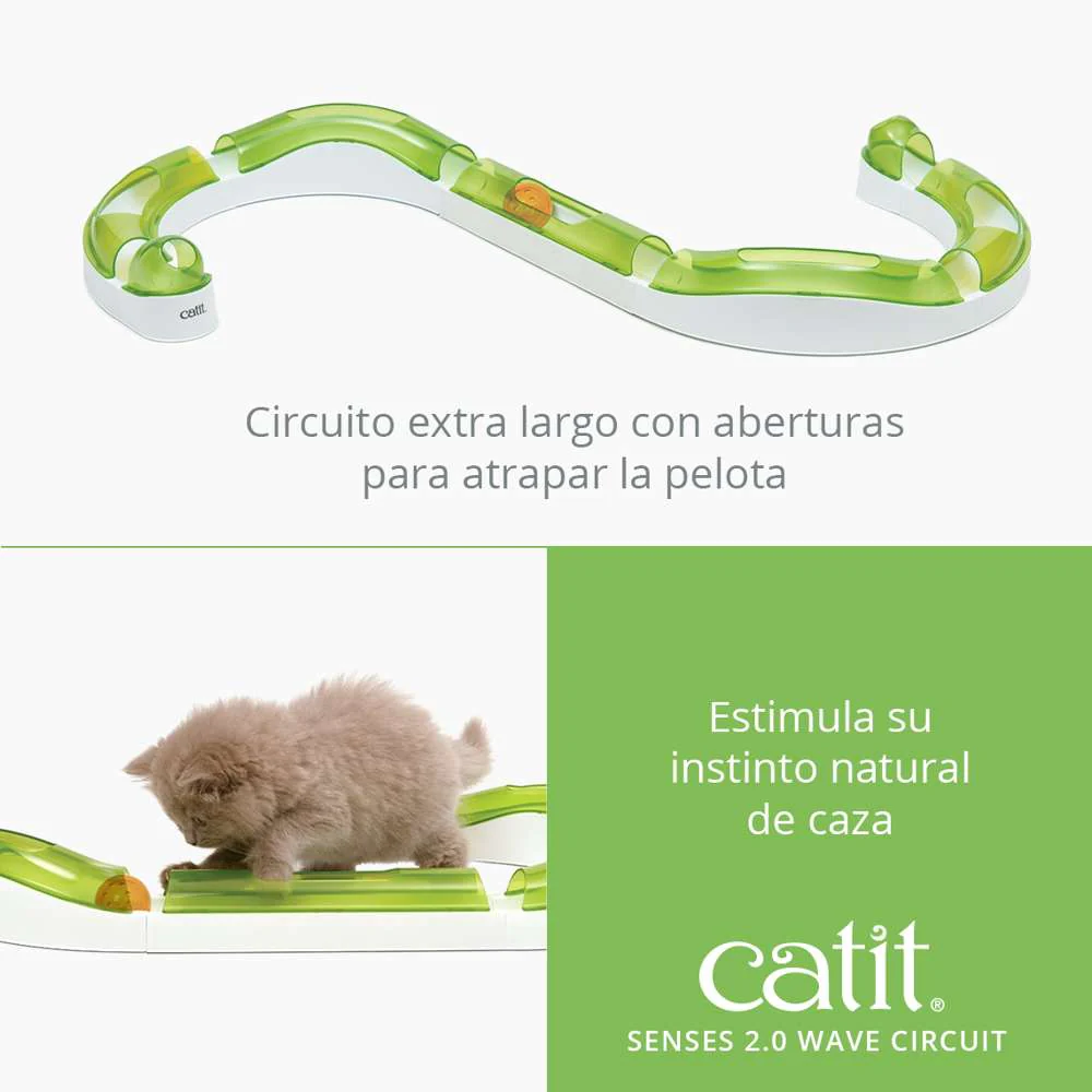 Catit Senses 2.0 Juguete Gato Circuito Wave Mediano al mejor precio -Todoanimal.es
