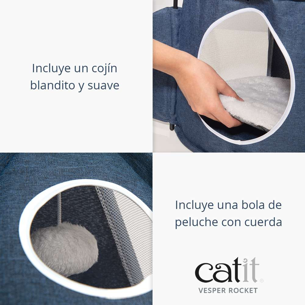 Catit Vesper Rocket, Azul al mejor precio -Todoanimal.es