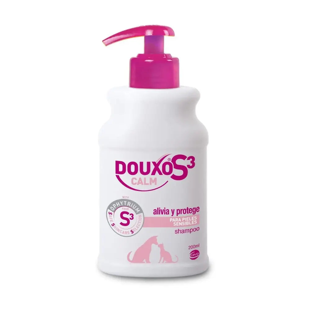 Champú Douxo S3 Calm 200 ml Dermatitis - Pieles Sensibles para Perros y Gatos al mejor precio -Todoanimal.es