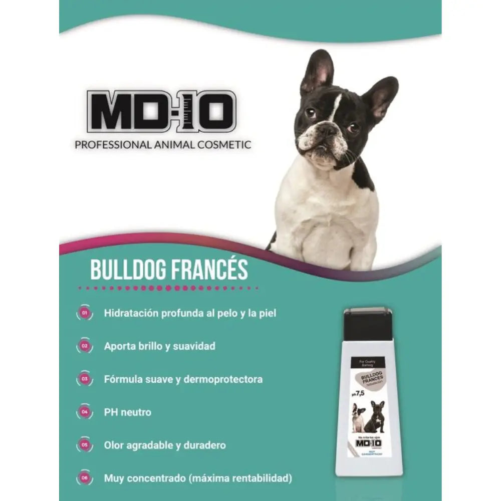 Champú Bulldog Frances 300Cc Md10 al mejor precio -Todoanimal.es