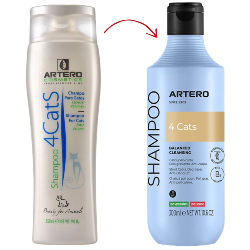 Champú Gato 250 ml 4 Cats Artero al mejor precio -Todoanimal.es