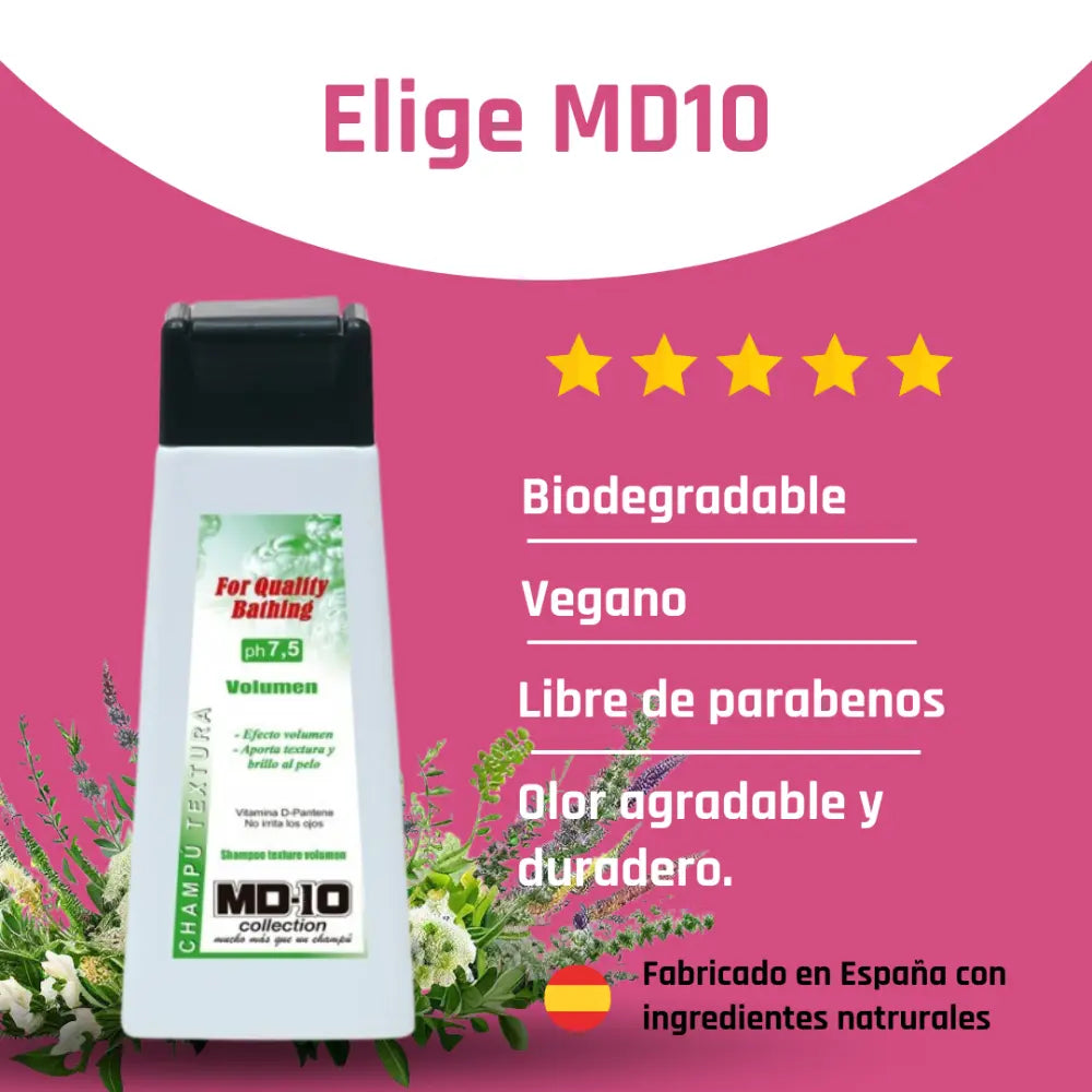Champú Perro 300 ml Pelo Corto Textura Md10 al mejor precio -Todoanimal.es