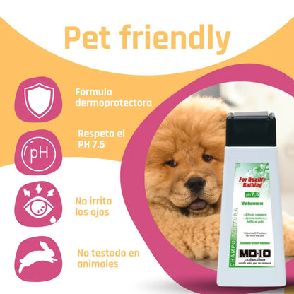 Champú Perro 300 ml Pelo Corto Textura Md10 al mejor precio -Todoanimal.es