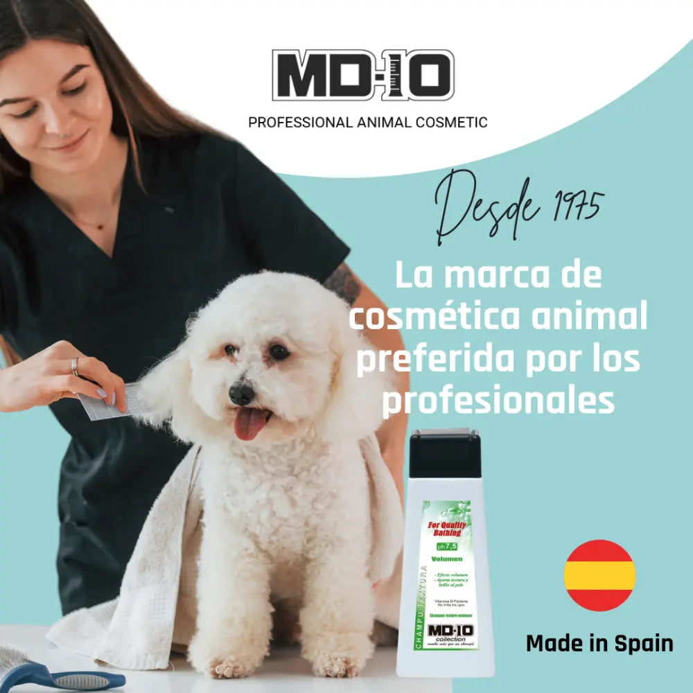 Champú Perro 300 ml Pelo Corto Textura Md10 al mejor precio -Todoanimal.es