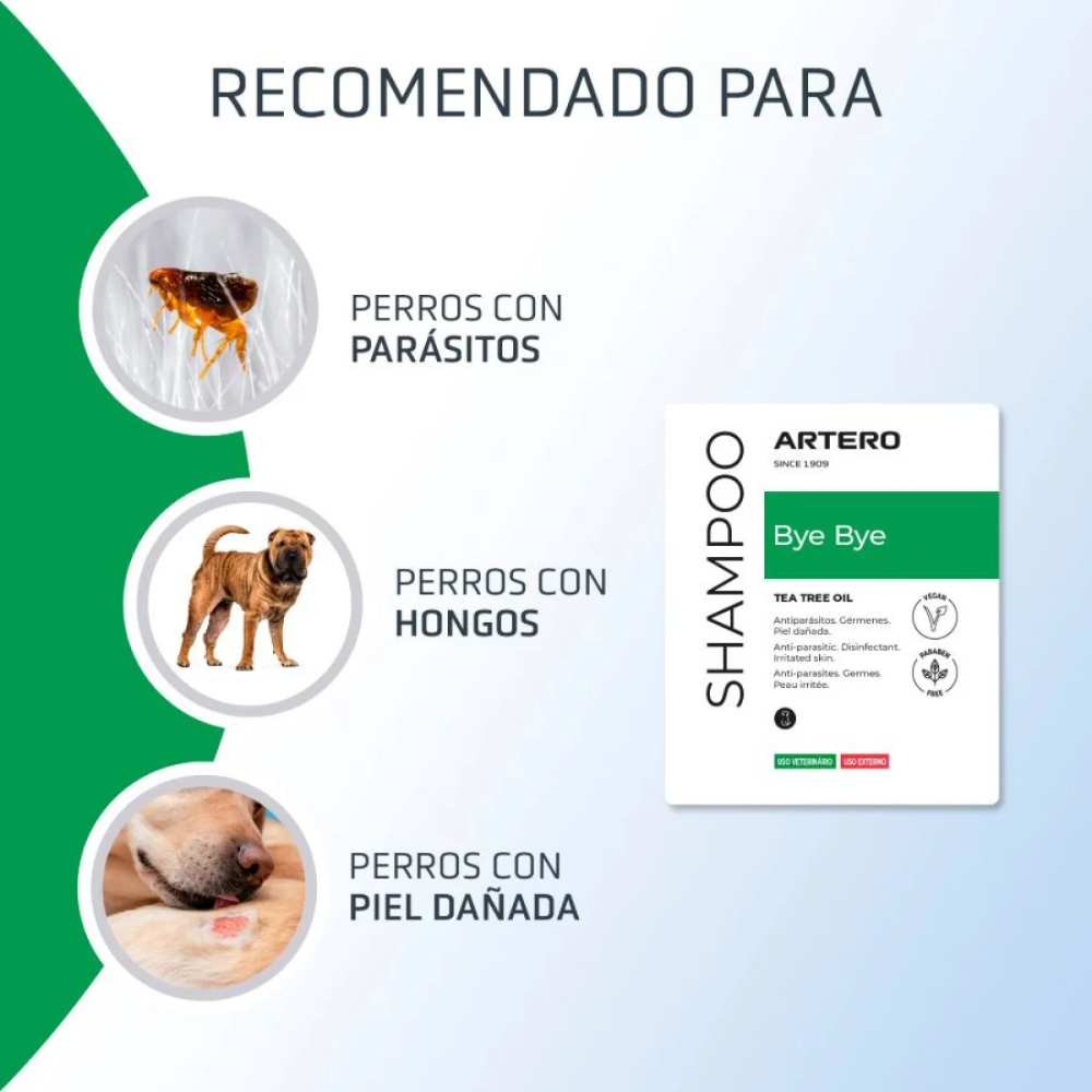 Champú Perro Bye Bye 250 ml Artero al mejor precio -Todoanimal.es