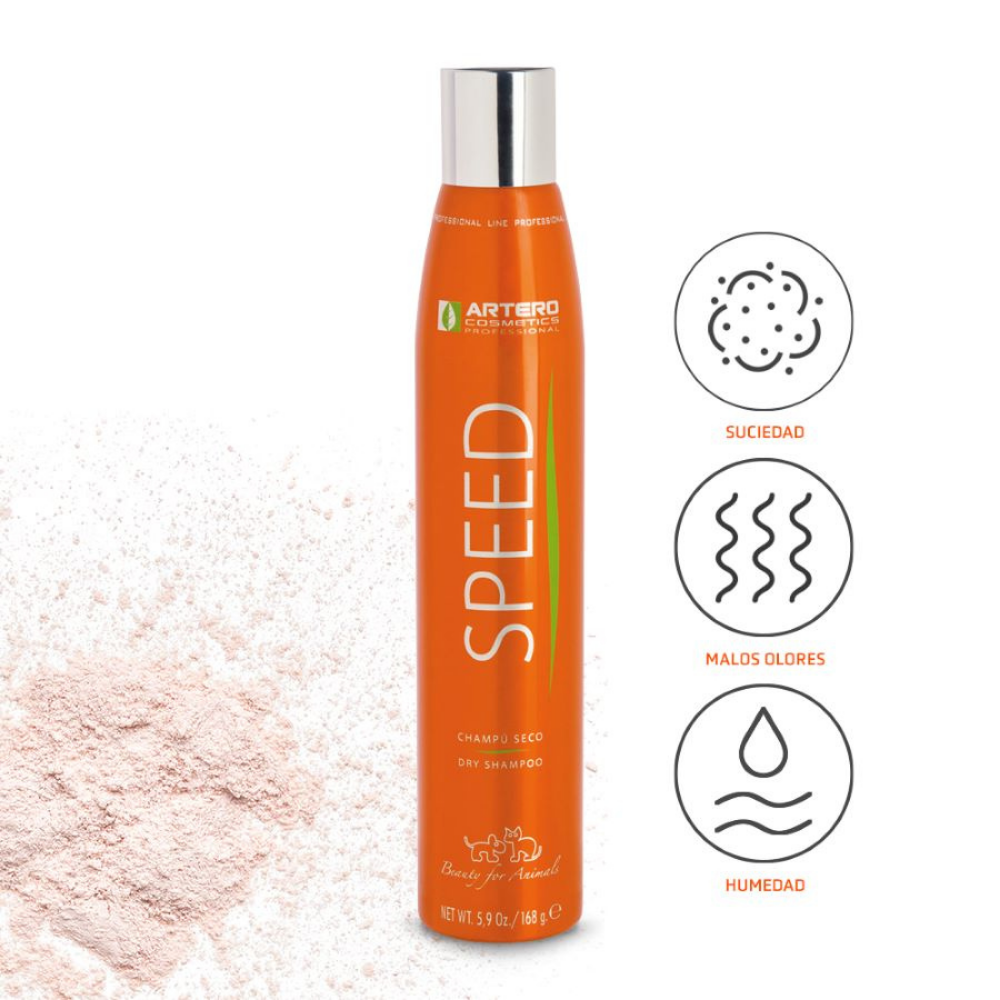 Champú Seco Higiene Speed 300 ml Artero al mejor precio -Todoanimal.es