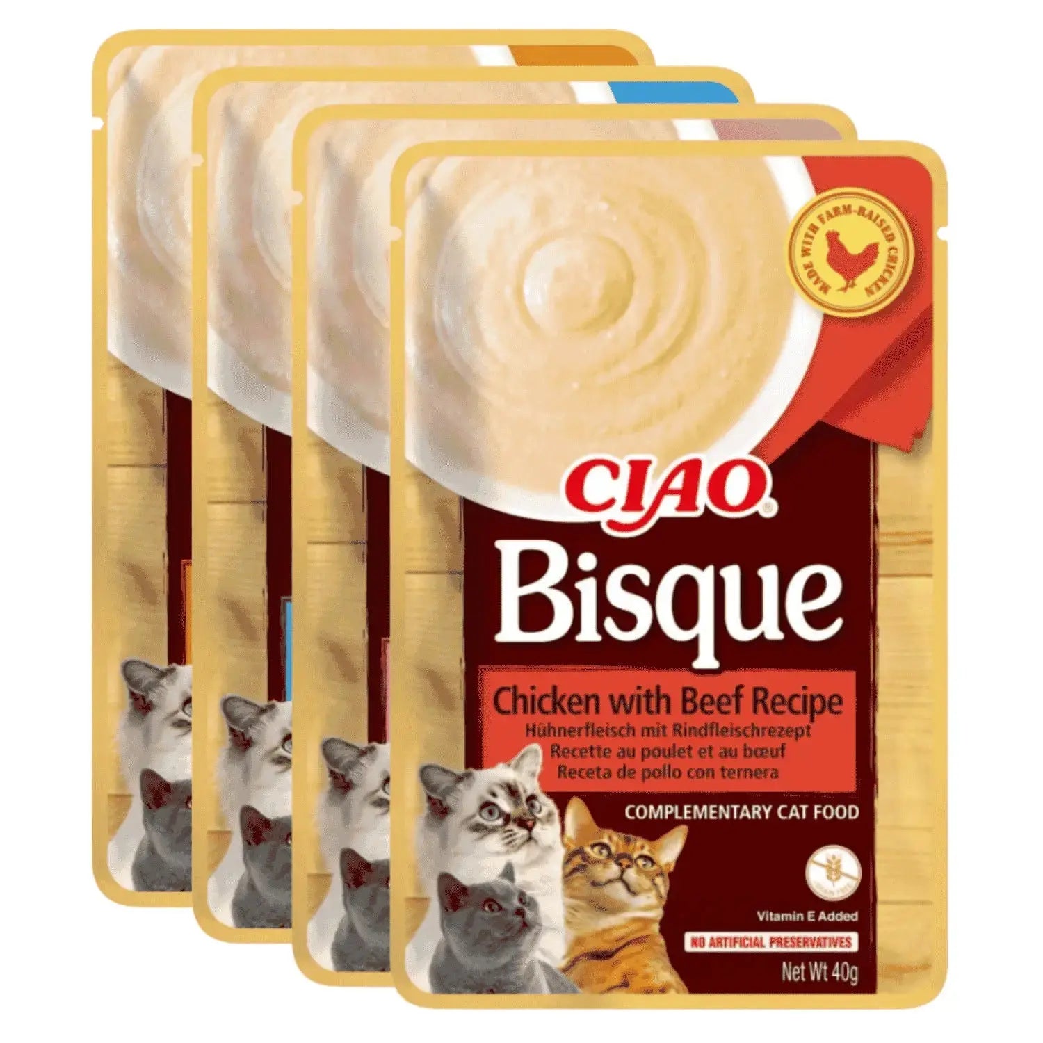 Churu CAT BISQUE 40 g | Sobre de Puré para Gatos al mejor precio -Todoanimal.es
