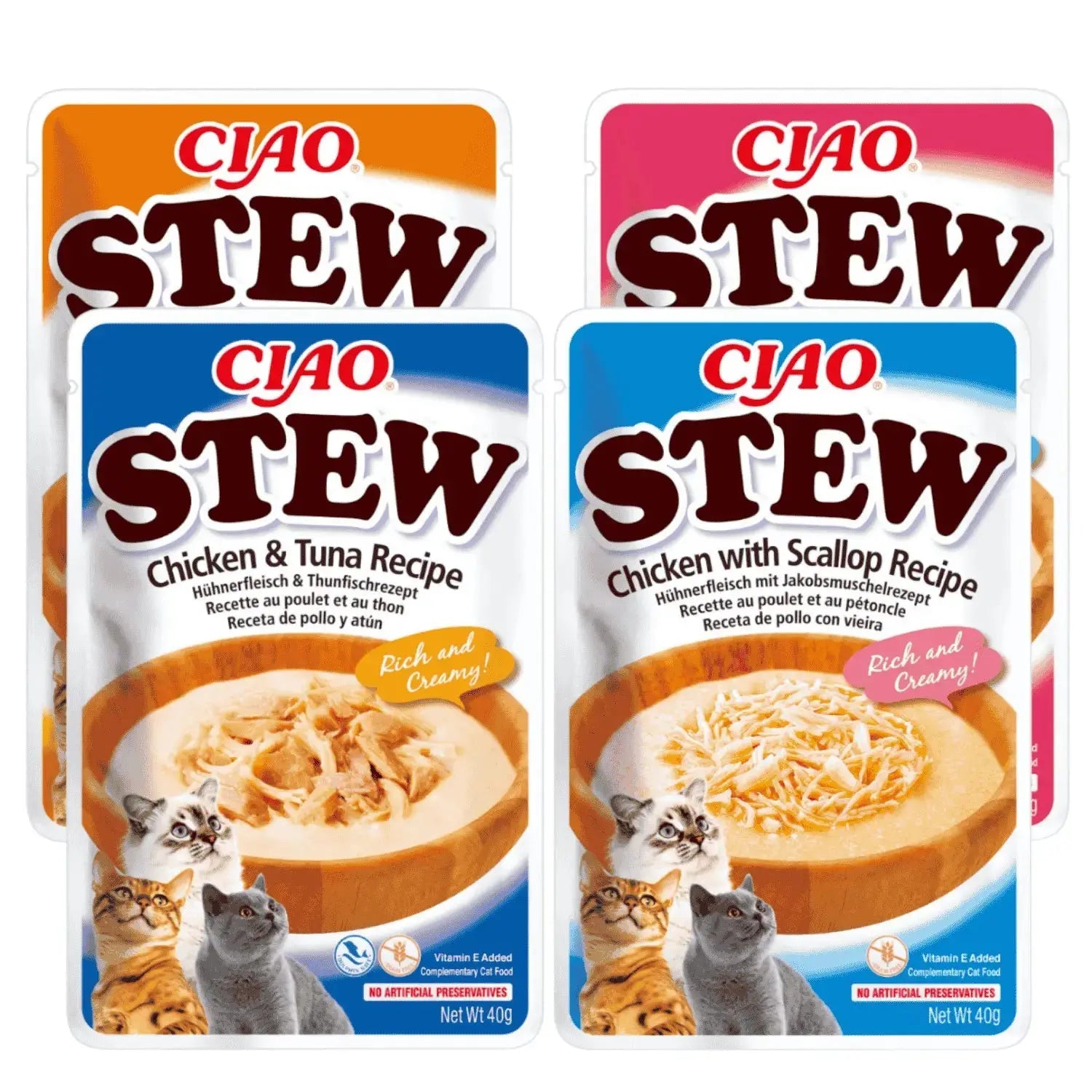Churu CAT STEW 40 g | Estofado para Gatos al mejor precio -Todoanimal.es
