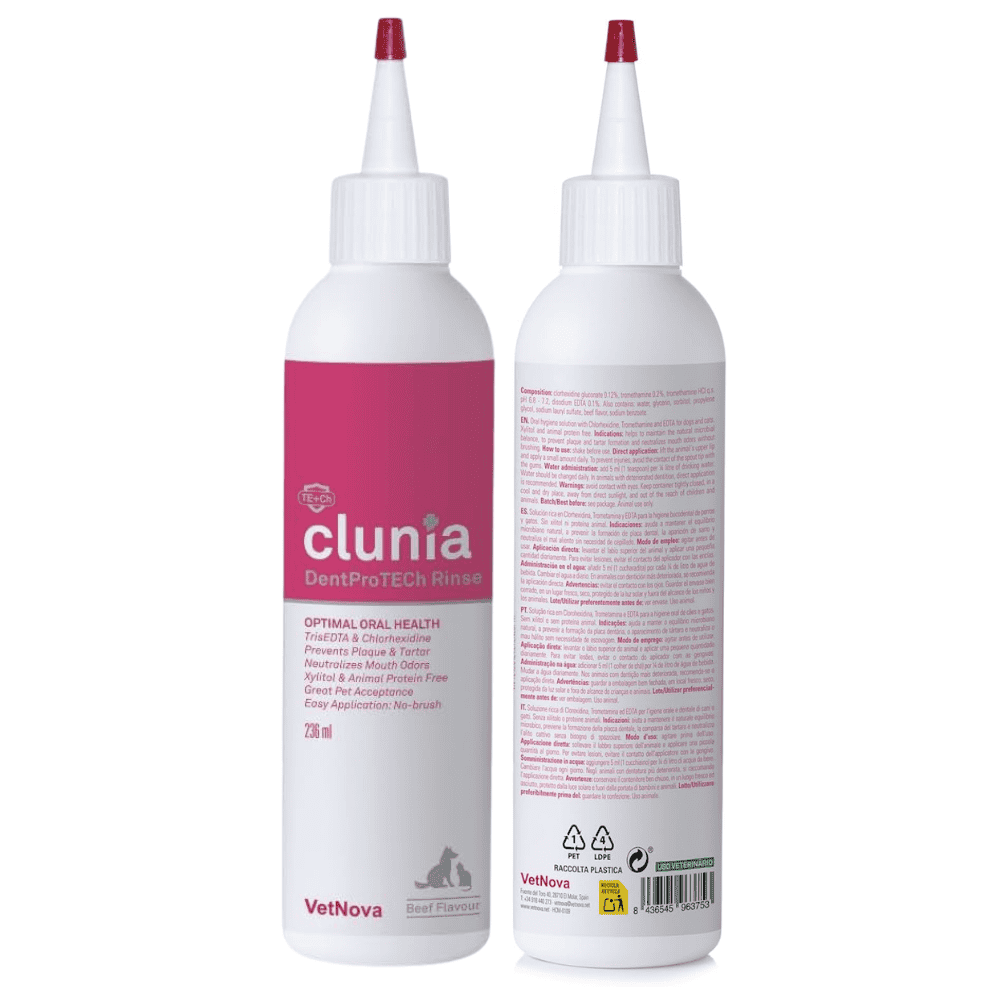 Clunia DentProTECh Rinse Gel Dental para Perros y Gatos al mejor precio -Todoanimal.es