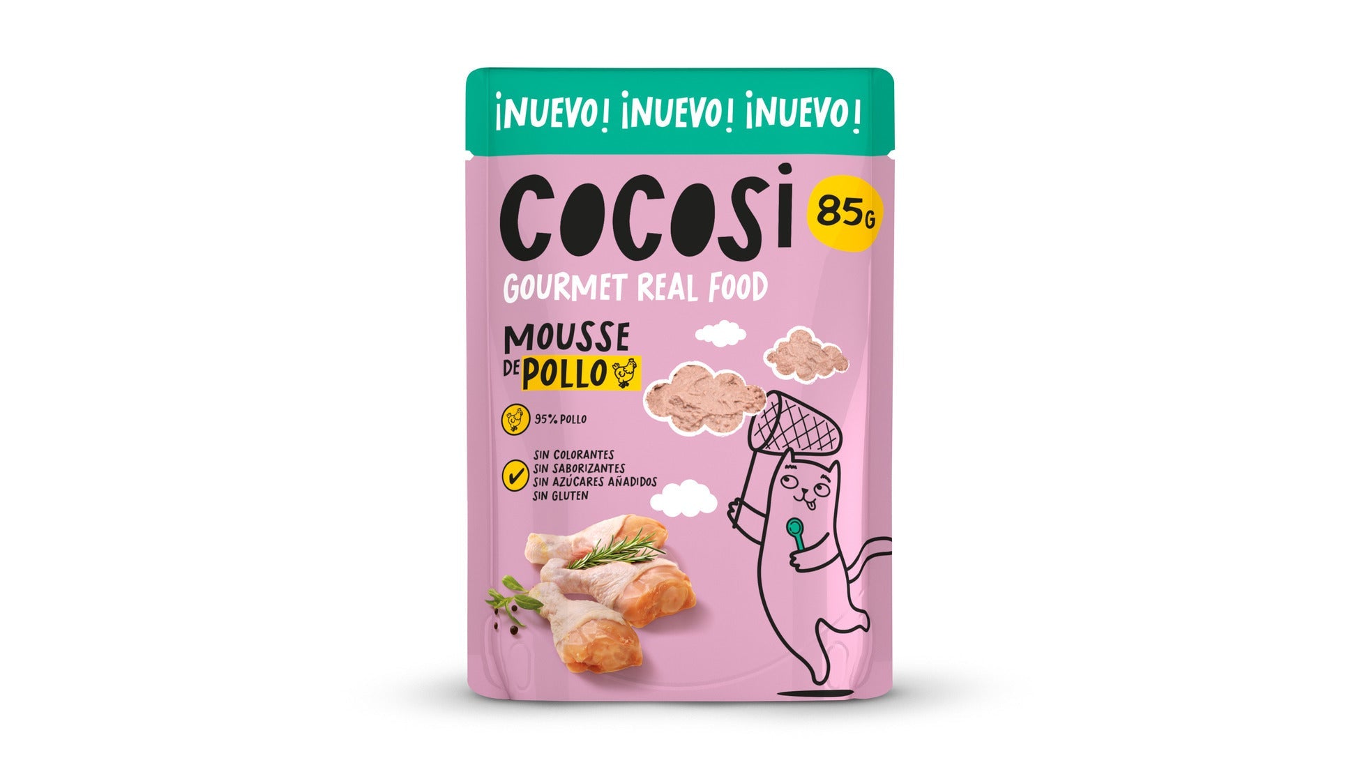 Cocosi Mousse de Pollo para Gatos Esterilizados al mejor precio -Todoanimal.es