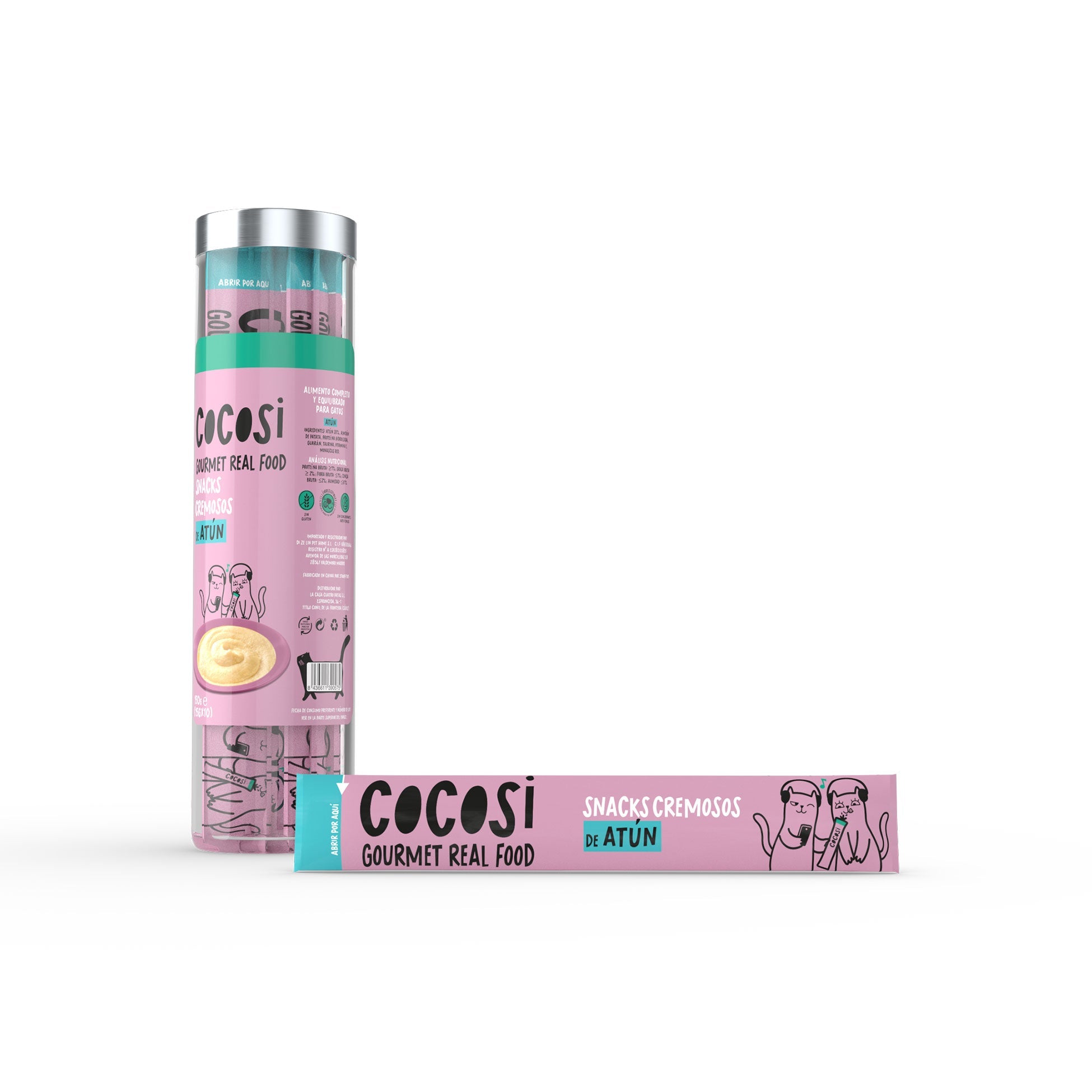 Cocosi Snack Cremoso de Atún para Gatos al mejor precio -Todoanimal.es