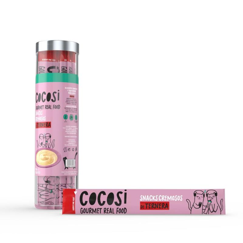 Cocosi Snack Cremoso de Ternera para Gatos al mejor precio -Todoanimal.es