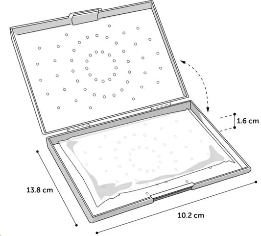 Colchoneta Refrigerante Neve Para Roedor Azul 13,8X10,2X1,6Cm