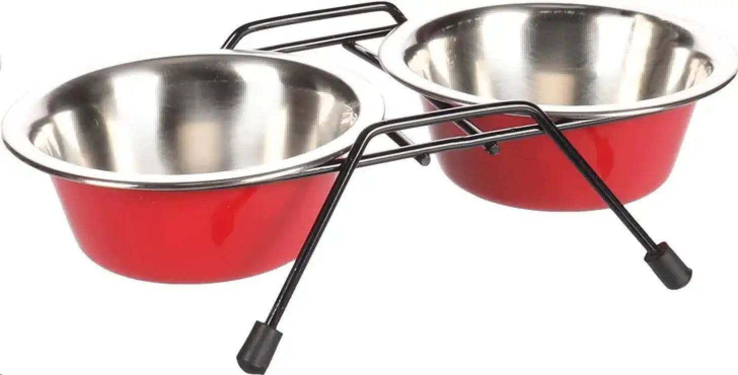 Comedero Acero Inox Set 2X200Ml Arjun Flamingo - Precios Más Baratos - Todoanimal
