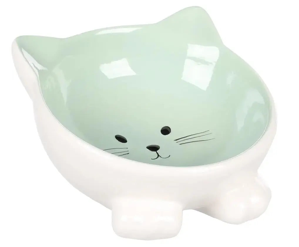 Comedero Gato Ceramica Puzi Verde 125Ml FLAMINGO PET PRODUCTS NV