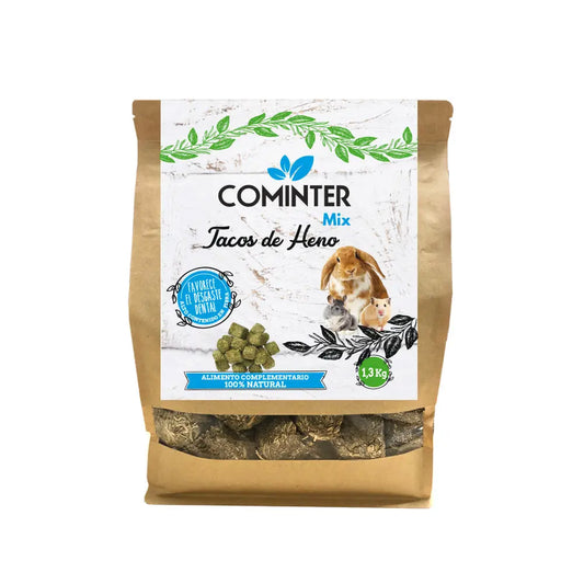 Cominter Mix Tacos de Heno 1,3 kg Snack 100% Natural para Roedores al mejor precio -Todoanimal.es