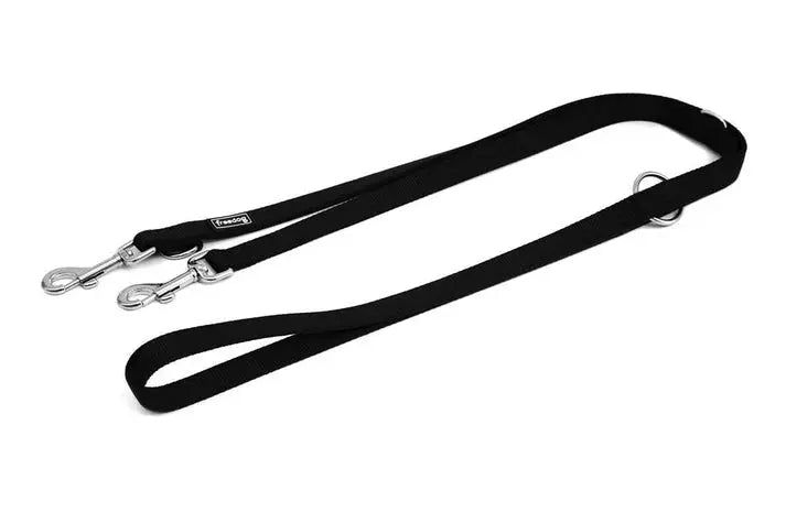 Correa Adiestramiento Nylon Negro 2X200Cm Freedog FREEDOG