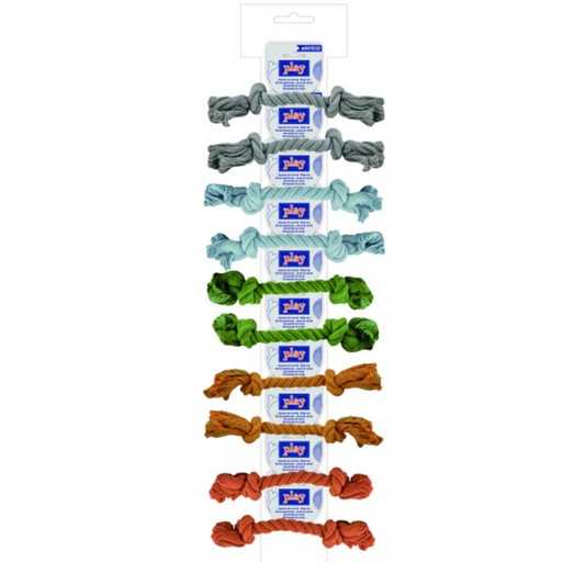 Cuerda Dental Lisa Ristra 18 cm-50 g al mejor precio -Todoanimal.es