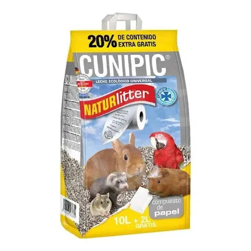 Cunipic Naturlitter Lecho Vegetal De Papel 10L+20% Gratis CUNIPIC