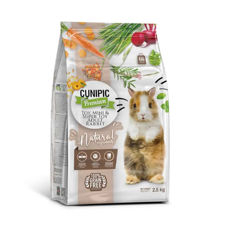 Cunipic Premium Alimento Conejo Toy & Mini Adult 2.5Kg - Precios Más Baratos - Todoanimal