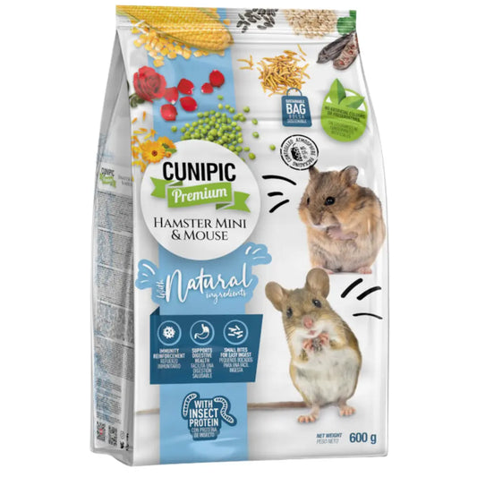Cunipic Premium Alimento Hamster Mini & Ratón 600 g al mejor precio -Todoanimal.es