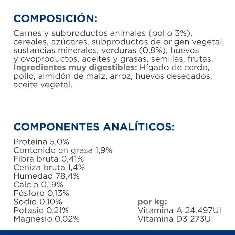 Hill'S Canine I/D Low Fat Estofado Con Sabor A Pollo Y Verduras 156G