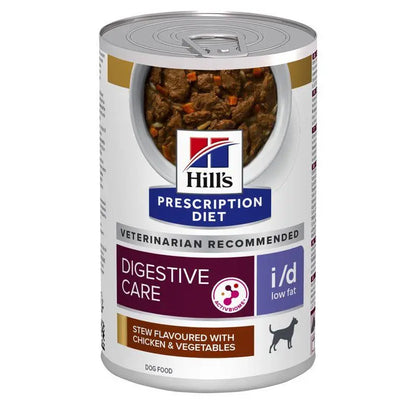 Hill'S Canine I/D Low Fat Estofado Con Sabor A Pollo Y Verduras 354G