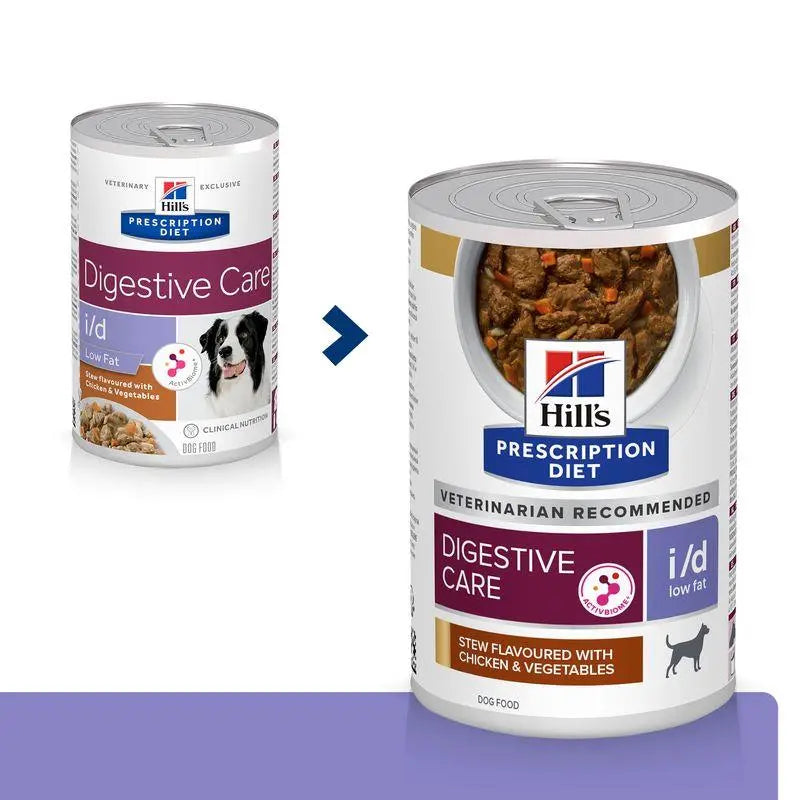 Hill'S Canine I/D Low Fat Estofado Con Sabor A Pollo Y Verduras 354 g - Precios Más Baratos - Todoanimal