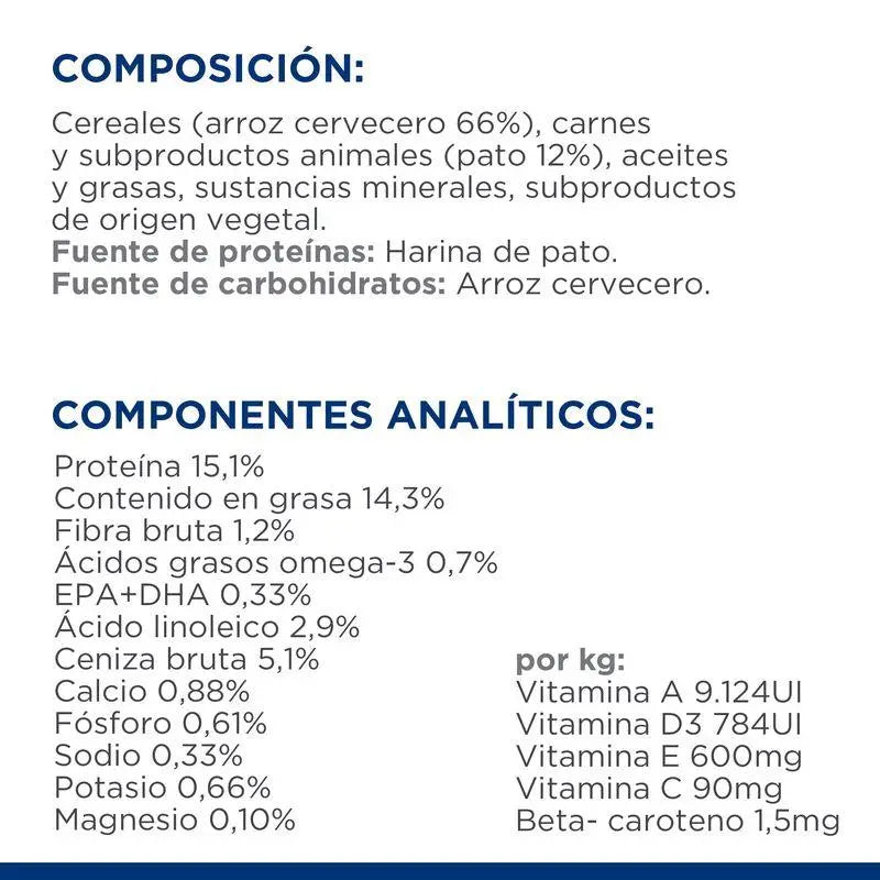 Hill'S Canine D/D Pato Y Arroz 1.5Kg (Enfermedad Cutanea)