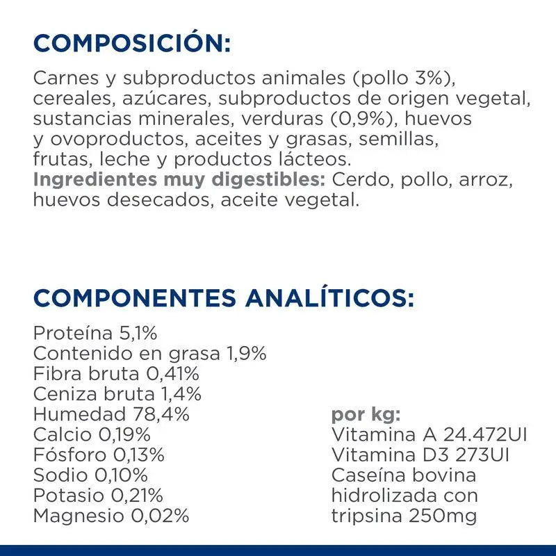 Hill'S Canine I/D Stress Mini Estofado Con Sabor A Pollo Y Verduras 156G