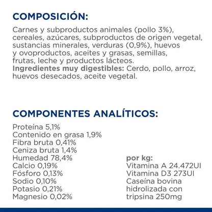 Hill'S Canine I/D Stress Mini Estofado Con Sabor A Pollo Y Verduras 156G