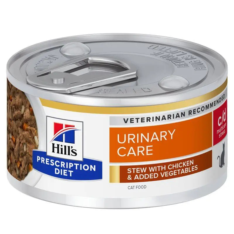 Hill'S Feline C/D Urinary Stress Estofado Con Pollo Y Verduras 82G - Precios Más Baratos - Todoanimal